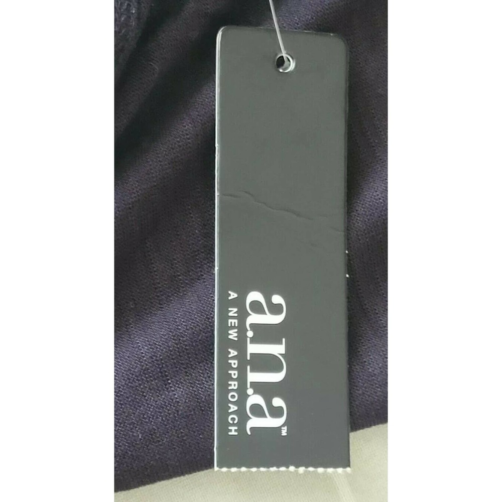 A.N.A Tank Tunic Black Beaded Top Racerback NEW - Picture 6 of 9